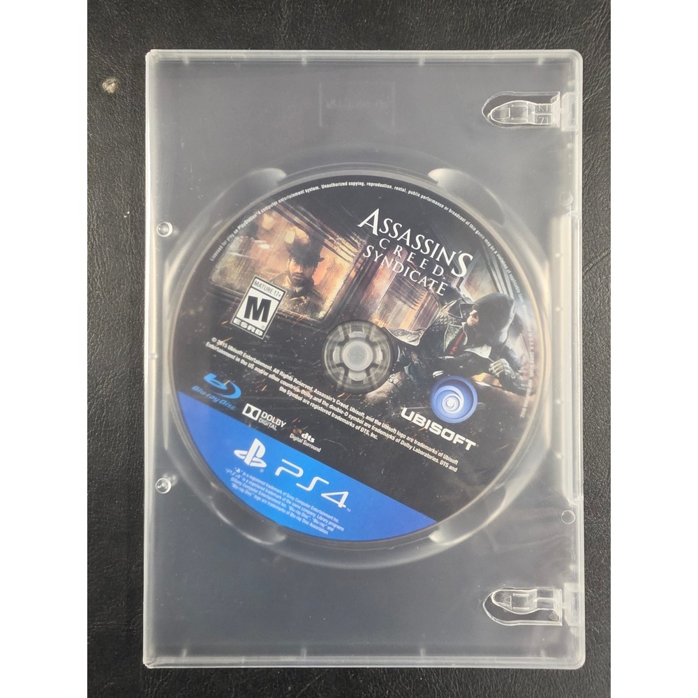 Assassins Creed Syndicate PS4 PlayStation 4 Ubisoft Disc Only With Case